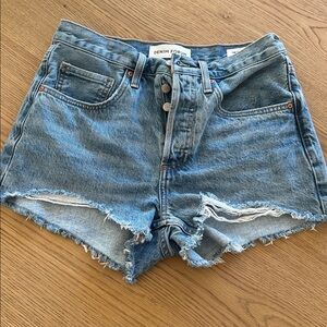 Denim Forum Classic Blue Cutoff Shorts